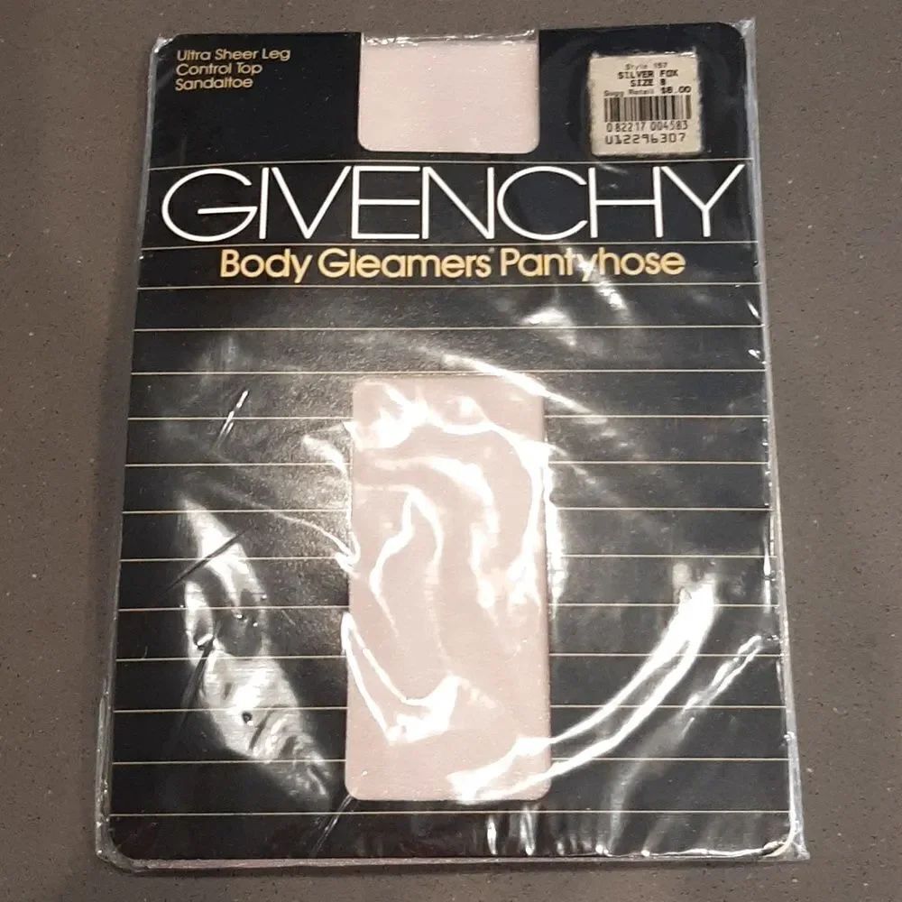 Givenchy Vintage Silver Fox Body Gleamers Pantyhose